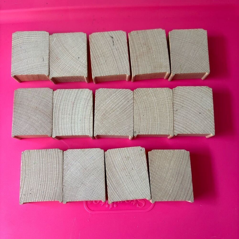 Lot of 14 Thomas Train Track Wooden Support Railway Risers